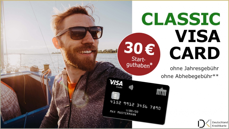 30 € Startguthaben für die Deutschland-Kreditkarten