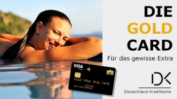 Deutschland-Kreditkarte GOLD gehört zu den besten Kreditkarten für Urlauber