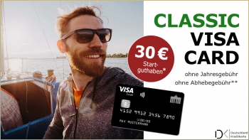 Deutschland-Kreditkarten mit 30 € Startguthaben