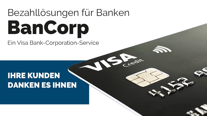 Innovation: BanCorp bietet Banken Visa Cards schnell und kostenfrei für Endkunden