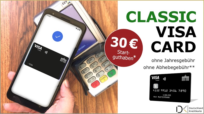 Jetzt verfügbar: Deutschland-Kreditkarte mit Google Pay.