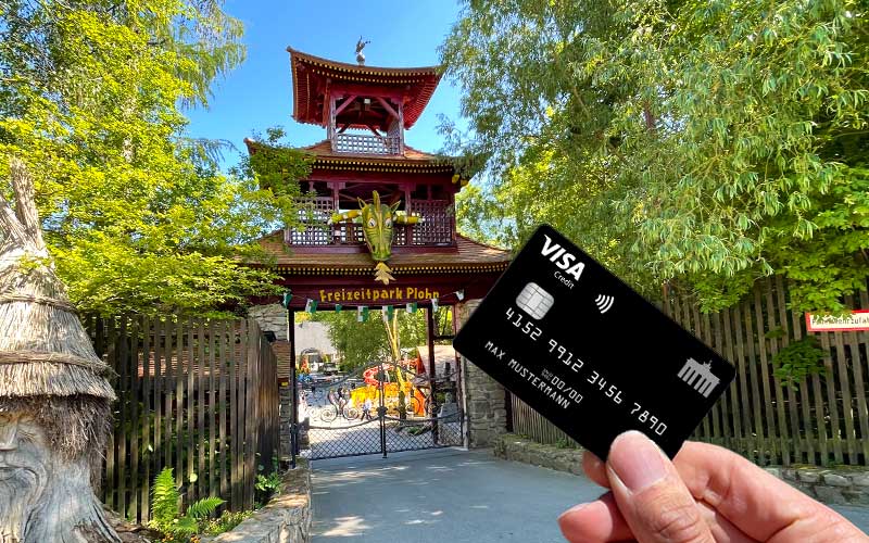 Kostenlose Kreditkarte online für günstige Freizeitpark-Tickets